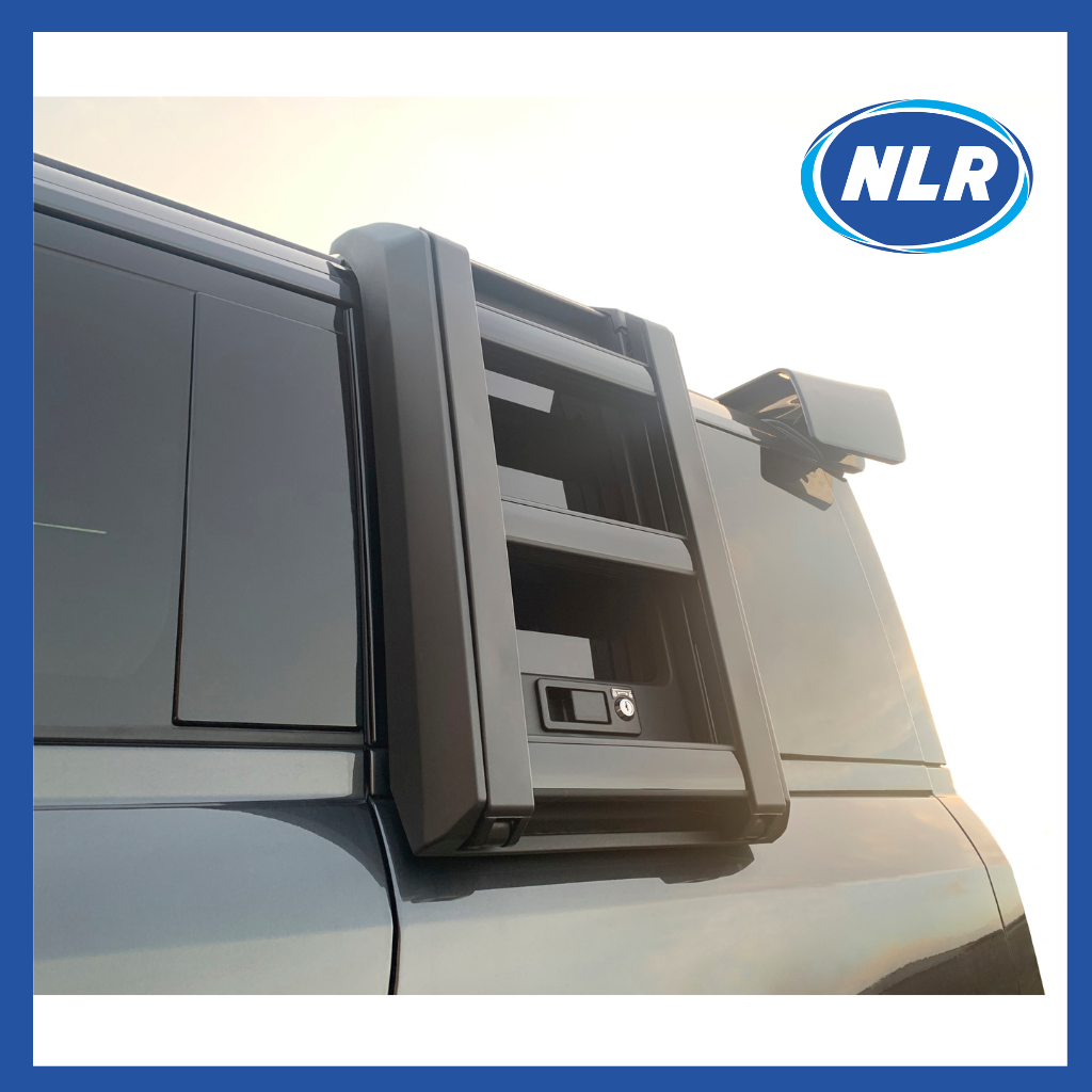 Aftermarket Side Folding Ladder For New Defender 2020+ (L663) - Black - 09-BLA