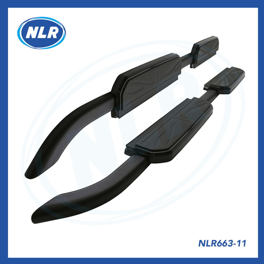 Side Step Running Boards - Union Jack Style, Black for Defender 110 2020+ -11