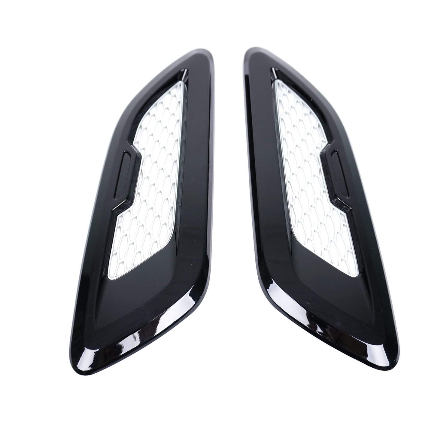 Dummy Bonnet Vents Dynamic Style Grilles Black / Silver for Range Rover Evoque 2011-2019 - E23