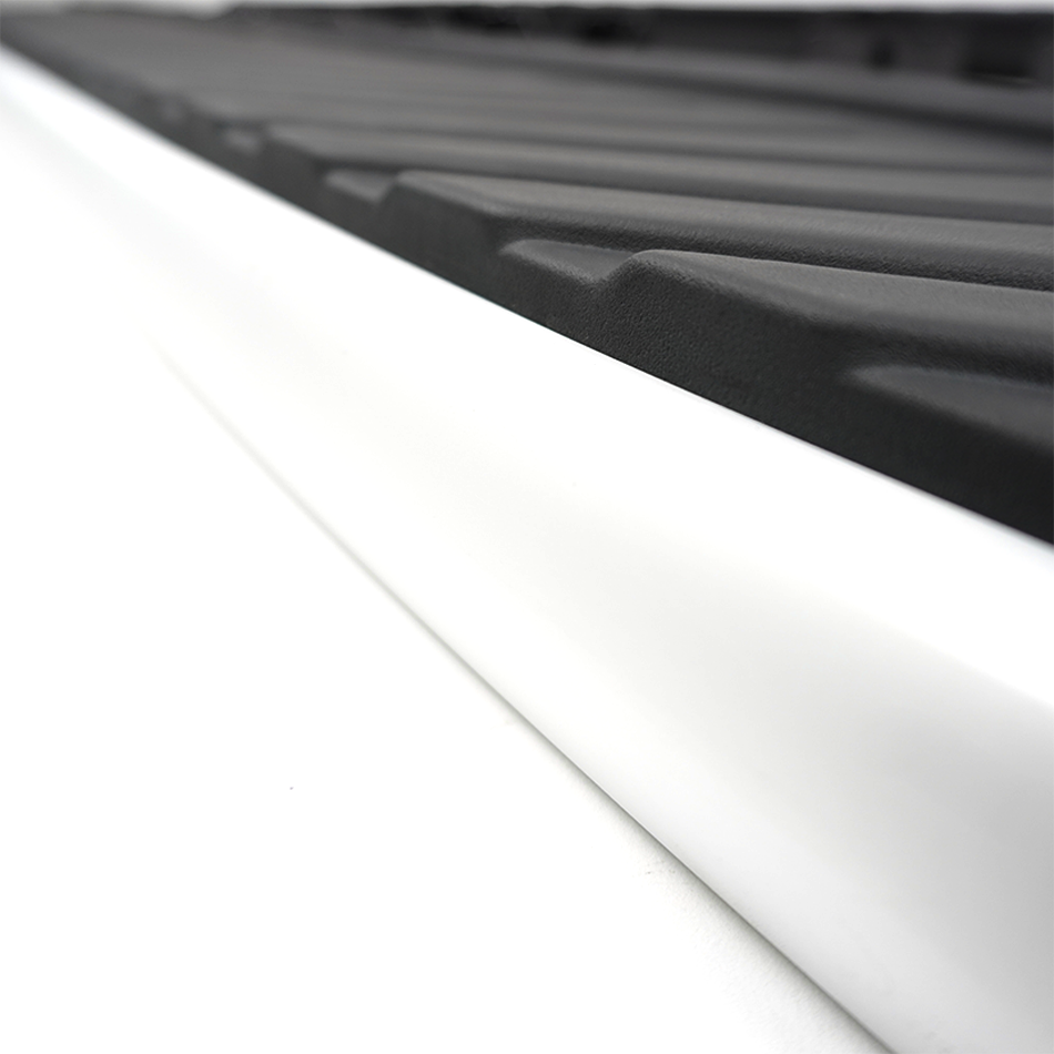 Running Board Side Steps Only Black/Silver for Land Rover Freelander 2 2007-2015 - E38