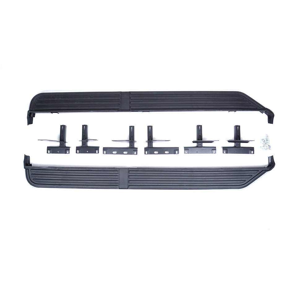Discovery 3/4 2005 - 2015 Side Steps Running Boards Black & Silver - E46