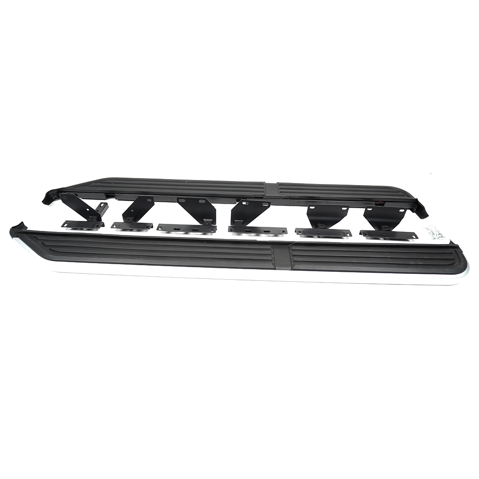 Discovery 3/4 2005 - 2015 Side Steps Running Boards Black & Silver - E46