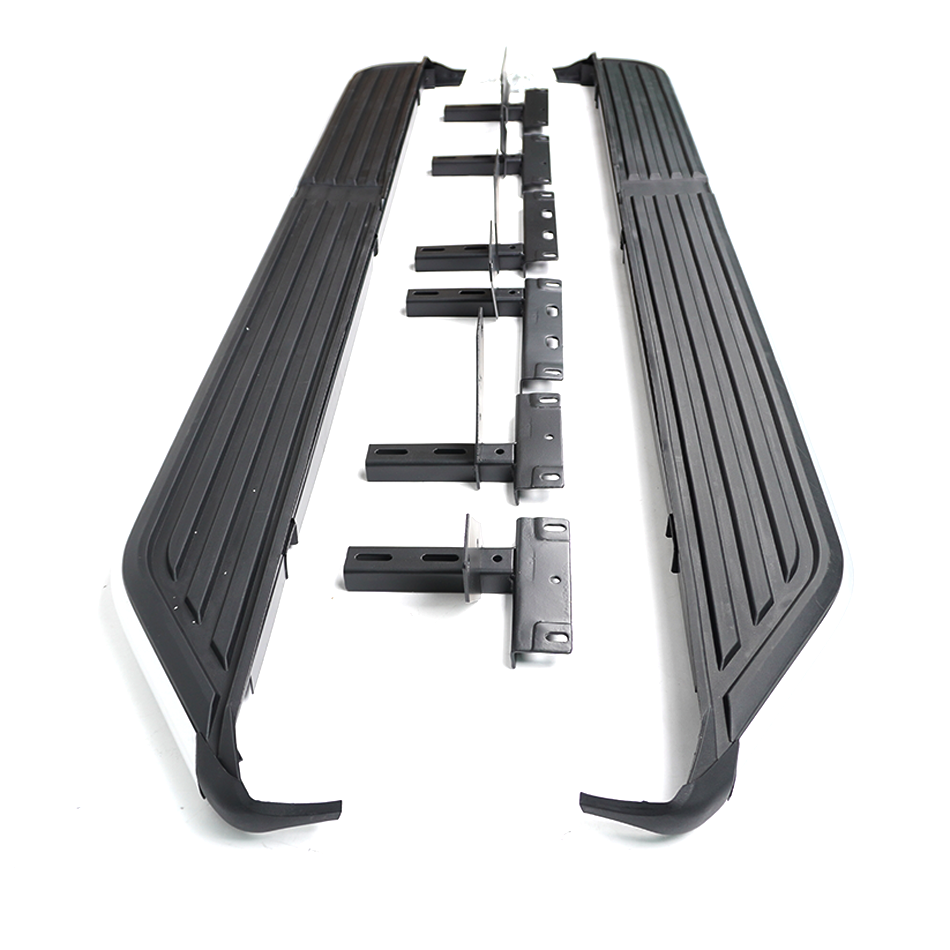 Discovery 3/4 2005 - 2015 Side Steps Running Boards Black & Silver - E46