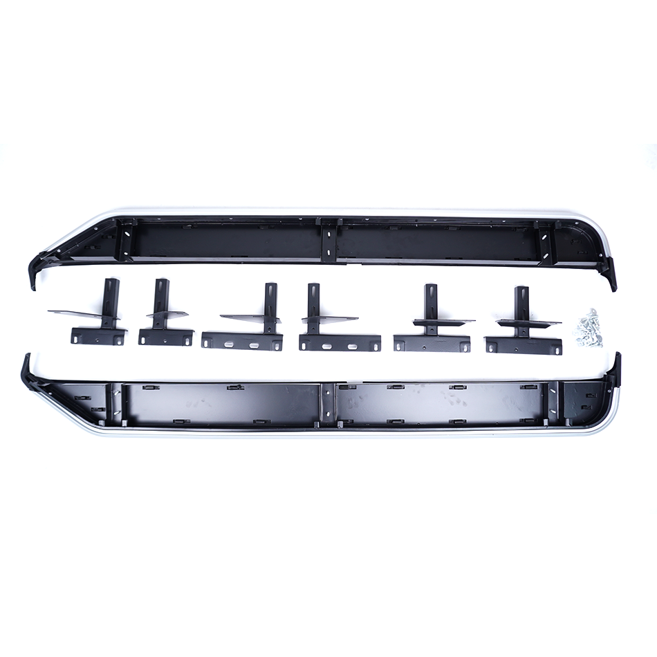 Discovery 3/4 2005 - 2015 Side Steps Running Boards Black & Silver - E46