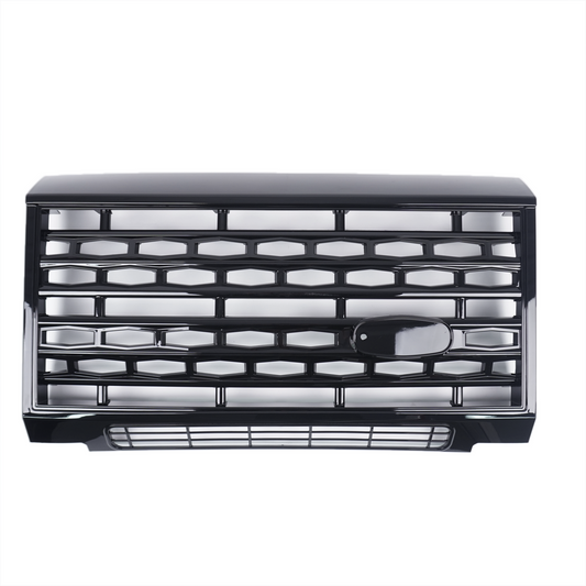 Adventure Edition Style Front Grille Gloss Black for Classic Defender - E500