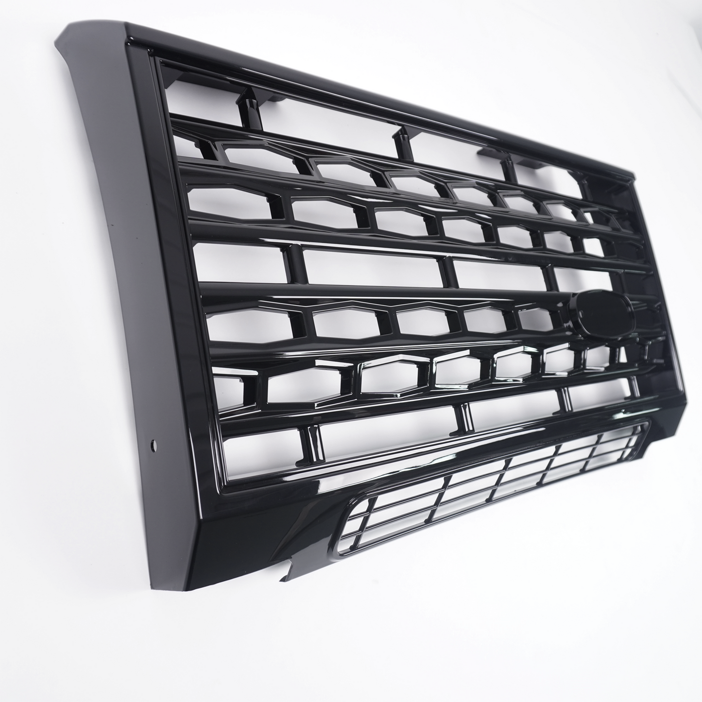 Adventure Edition Style Front Grille Gloss Black for Classic Defender - E500