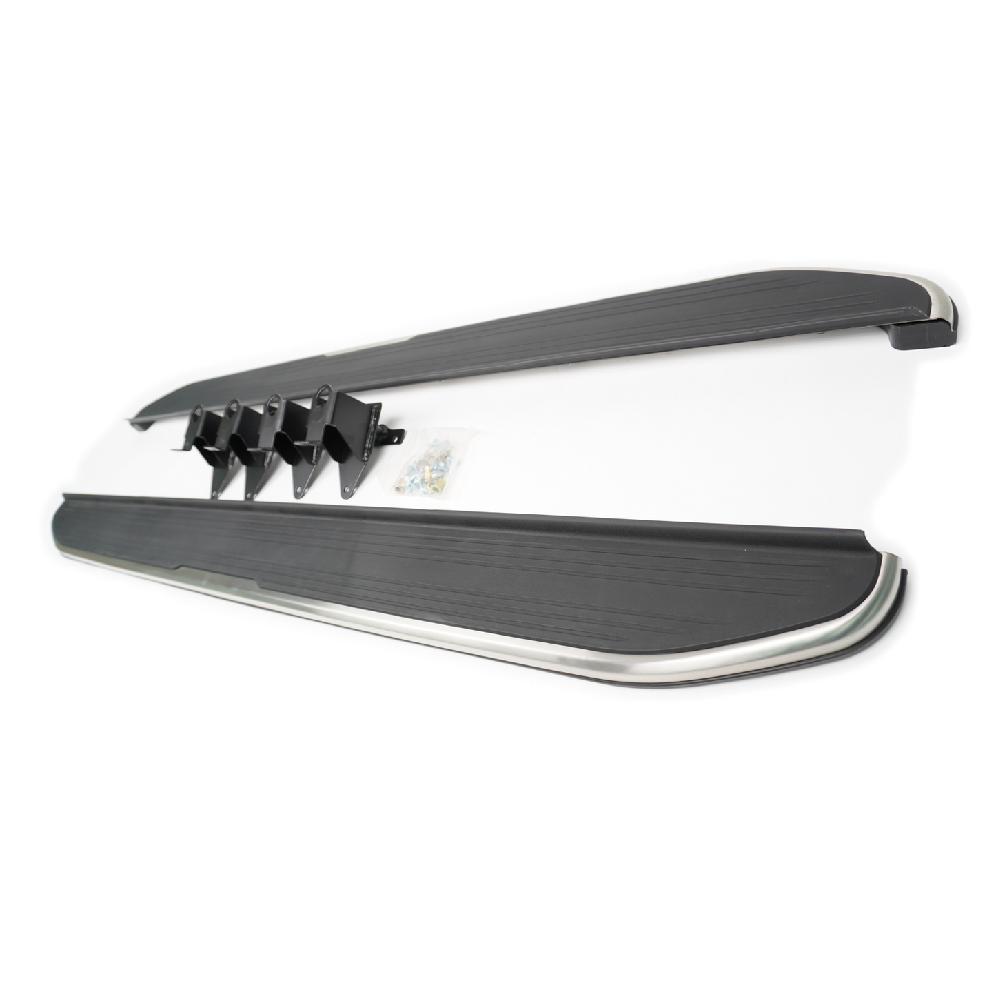 Range Rover Evoque Dynamic Aluminium Side Steps Running Boards Silver/Black - E63