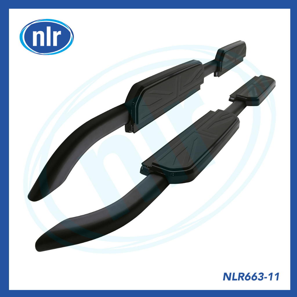 Side Step Running Boards - Union Jack Style, Black for Defender 110 2020+ -11