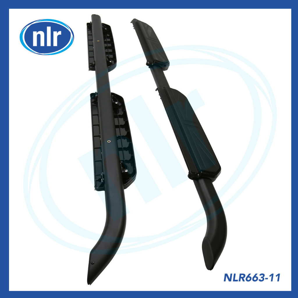 Side Step Running Boards - Union Jack Style, Black for Defender 110 2020+ -11