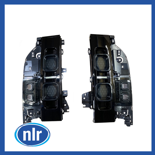 Aftermarket Rear Brake Light Cluster - Black Direct Replacement for Land Rover Defender (L663) –  122-BLA