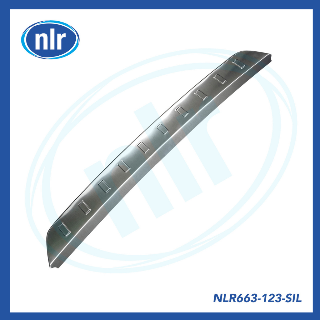 Aftermarket Rear Bumper Metal Scuff Plate Silver for Land Rover New Defender - 123-SIL