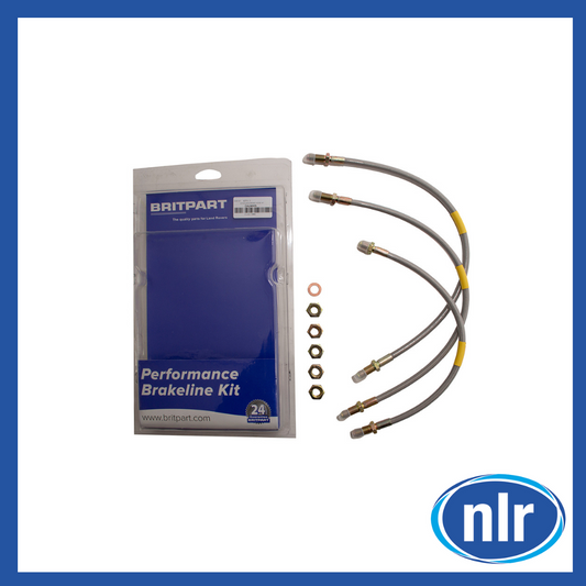 Standard Braided Brake Hoses Set - Land Rover Defender 90 1984-1998 DA2400S