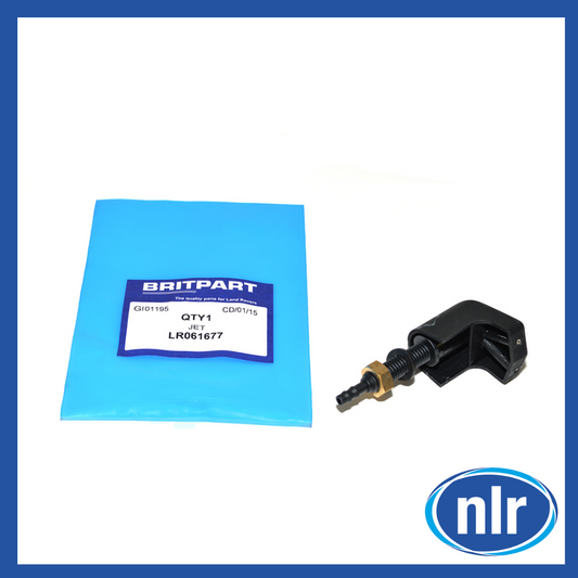 Washer Jet Twin Nozzle Front Windscreen - Land Rover Defender 1994-2016 - LR061677