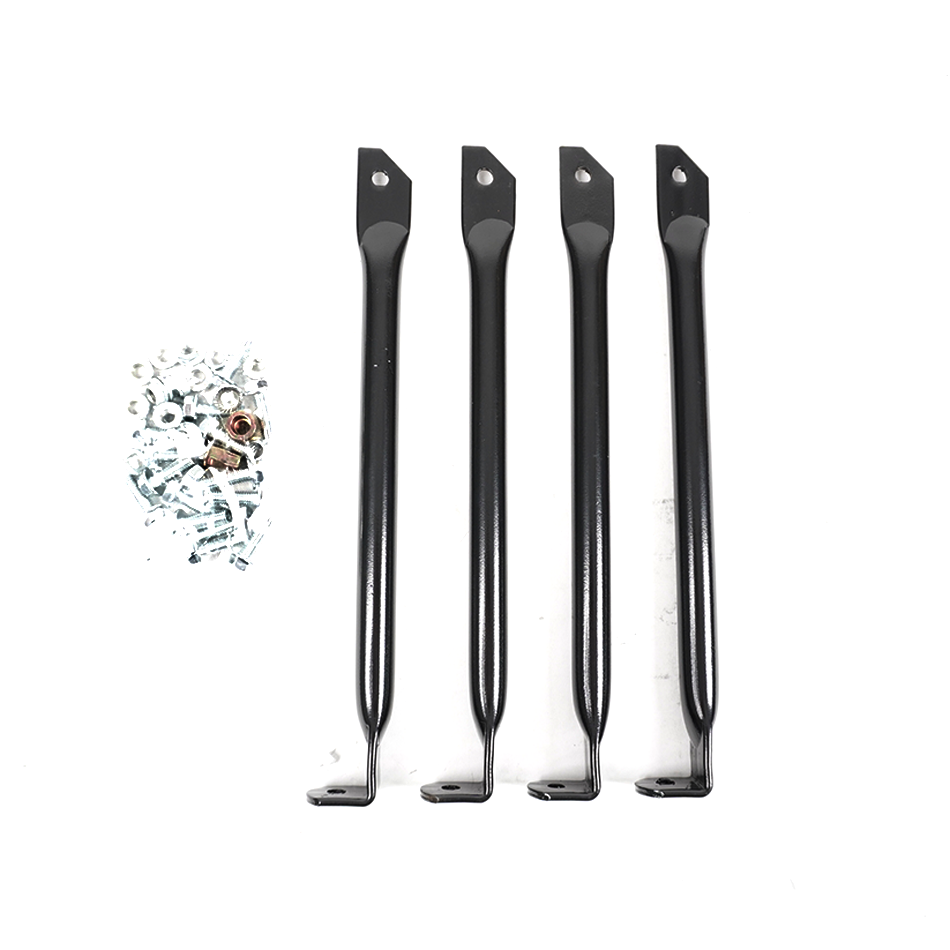 Classic Defender 110 Side Steps Tubular All Black - E109