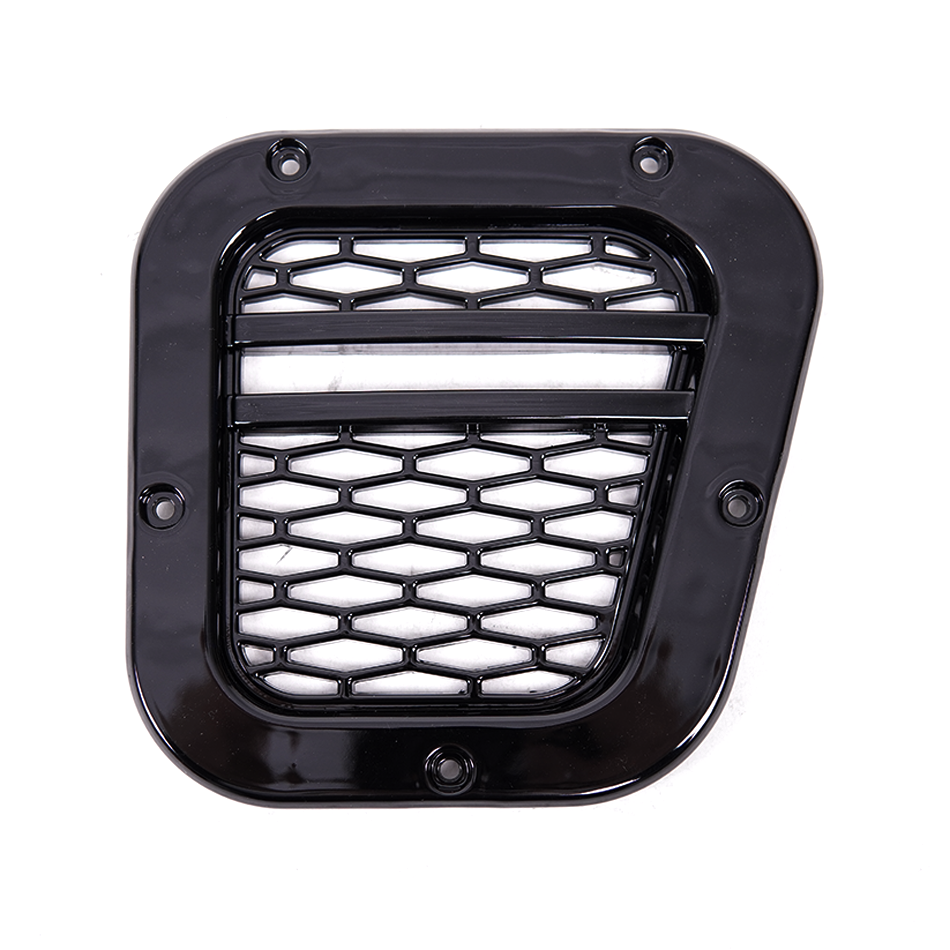 Side Wing Vent Intake Upgrade SVX XS Style Gloss Black for Land Rover Defender - E12