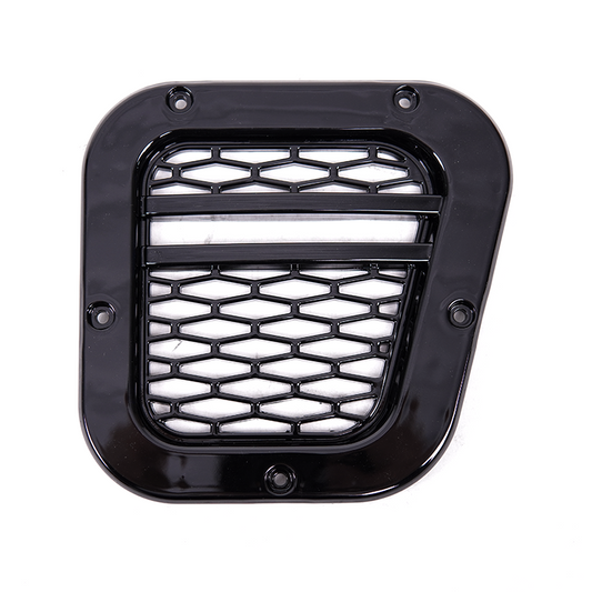 Side Wing Vent Intake Upgrade SVX XS Style Gloss Black for Land Rover Defender - E12