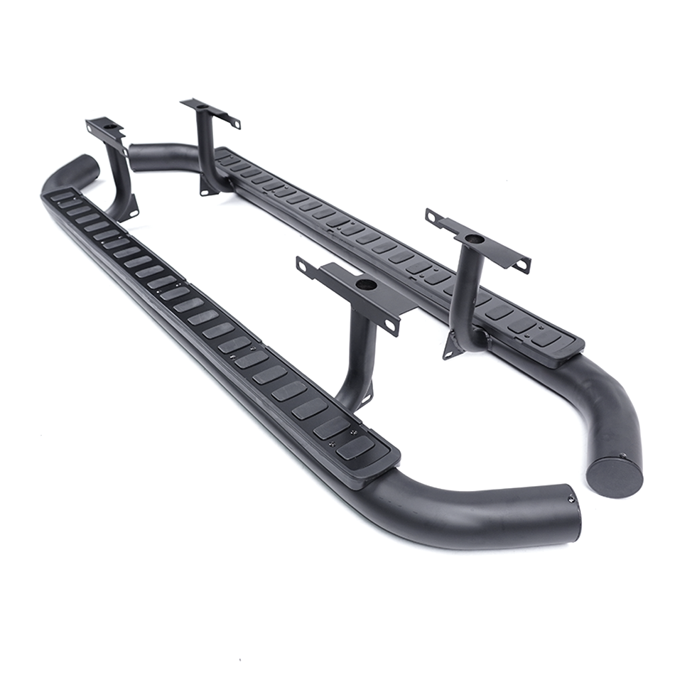 Classic Defender 110 Side Steps Tubular All Black - E109
