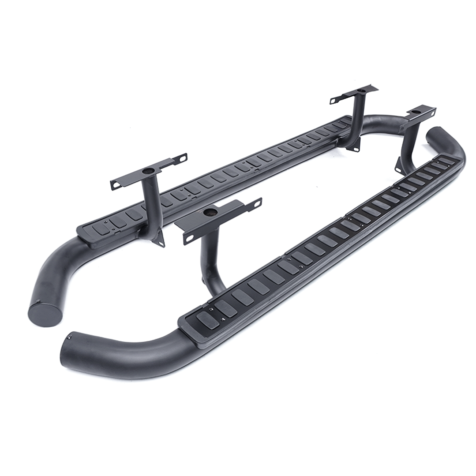 Classic Defender 110 Side Steps Tubular All Black - E109