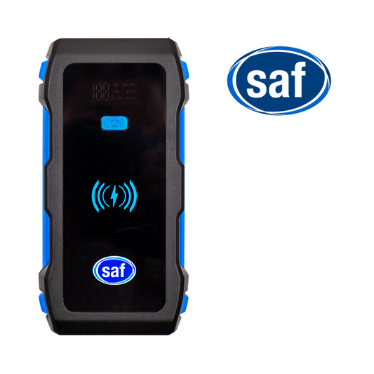 SAF Car Jump Starter Pack Power Bank USB And Wireless Charger Emergency 5V/2A M10