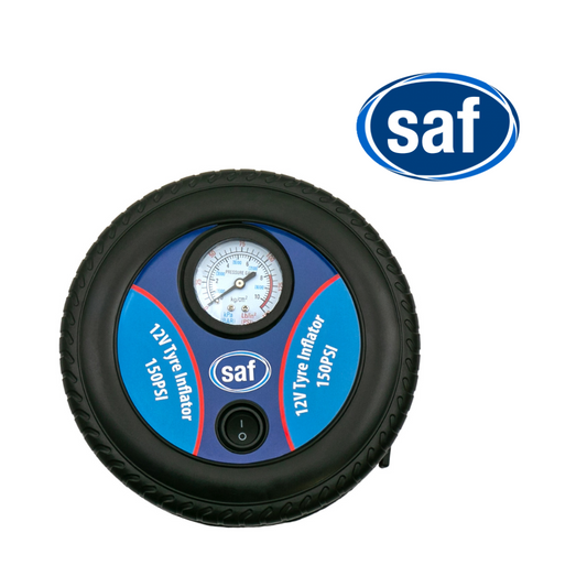 12v Car Tyre Inflator Analogue Gauge Air Compressor Pump PSI & BAR SH105