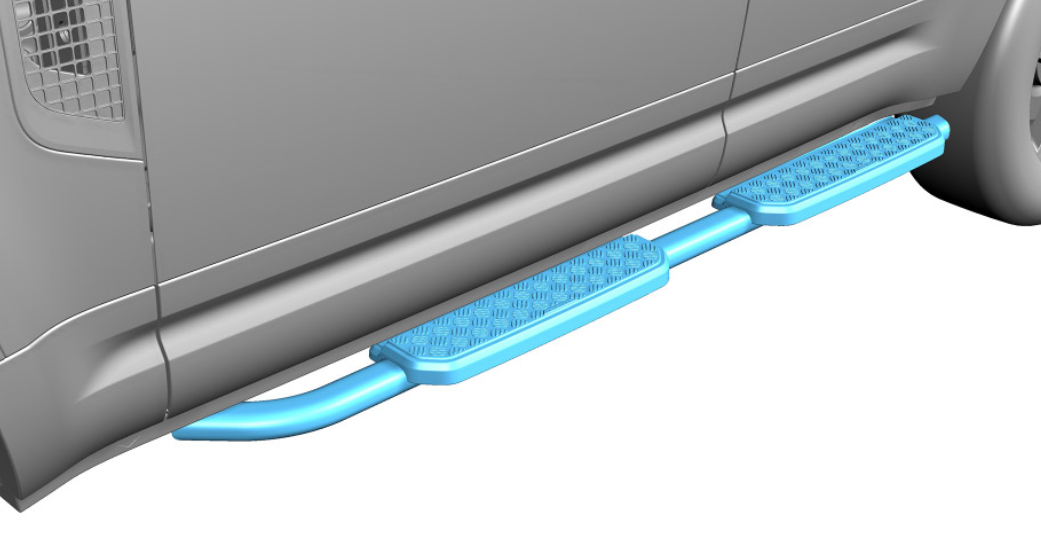 Side Step Running Boards - Union Jack Style, Black for Defender 110 2020+ -11