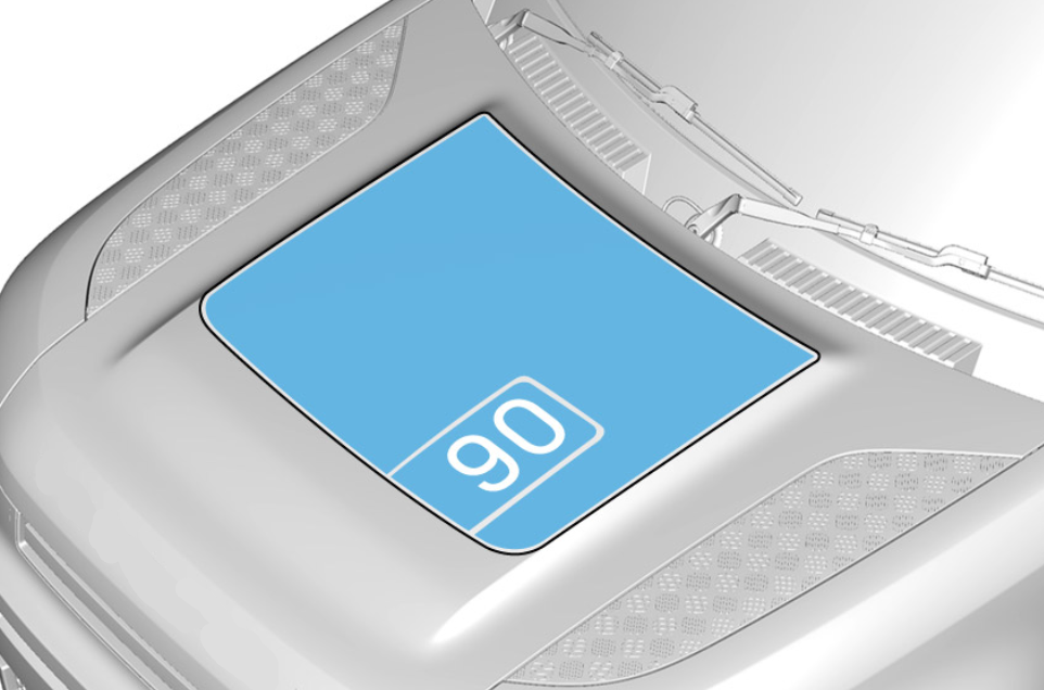 Aftermarket 90 Bonnet Sticker For the 2020+ Land Rover Defender (L663) - 267