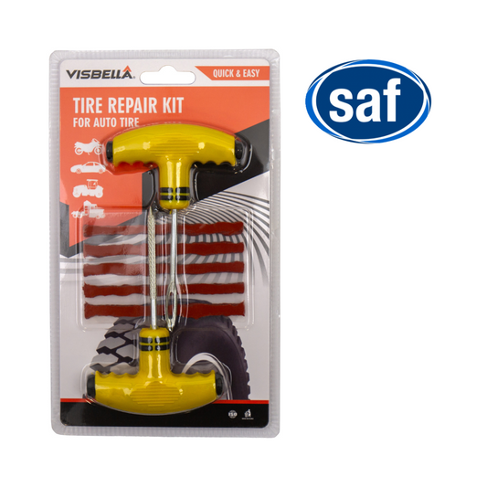 Tubeless Tyre Puncture Plug Repair Kit Motorcycle Car Van Tire Tool Emergency