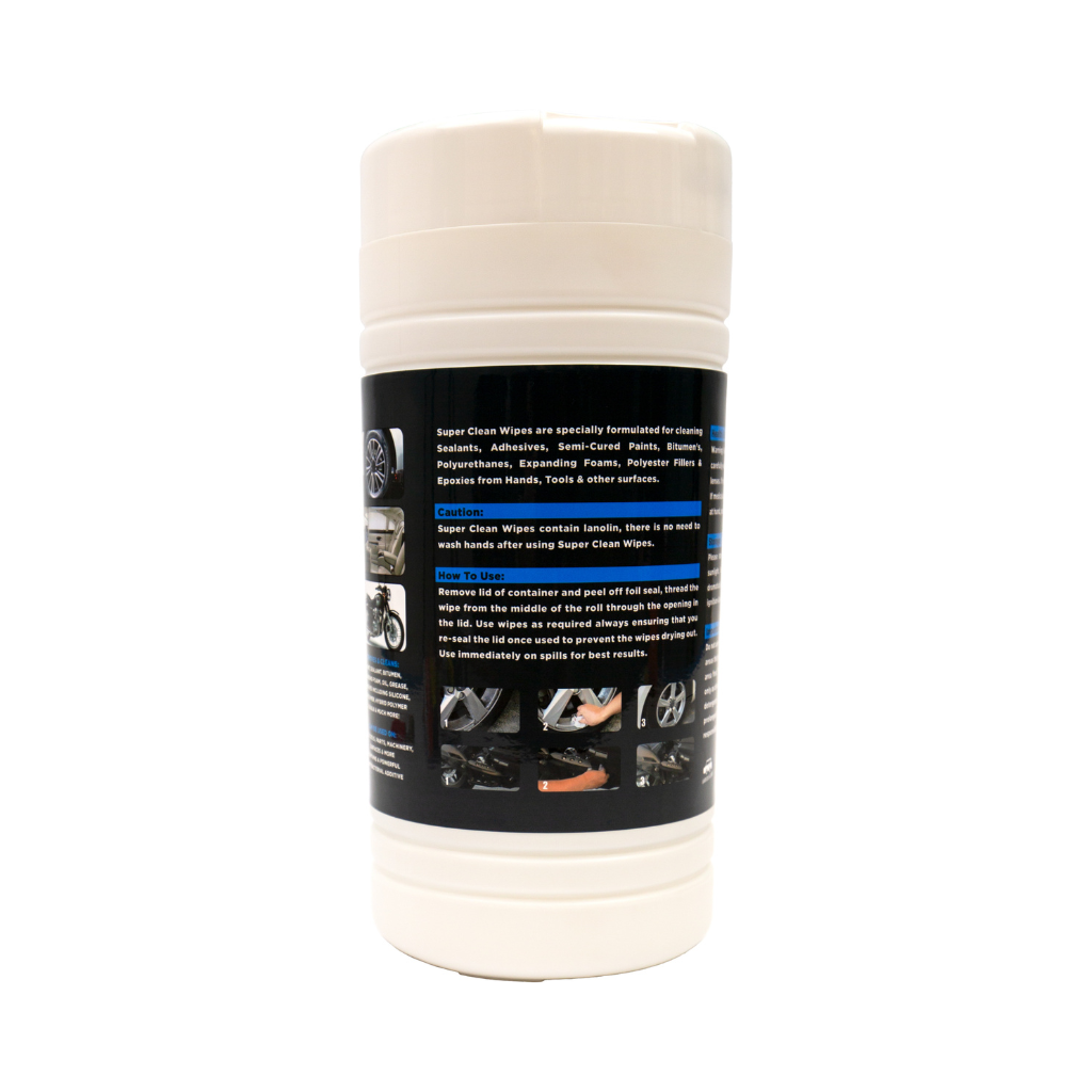 Wipes All Purpose Heavy Duty Multiuse Industrial Super Clean XXL+ In Tubs of 100