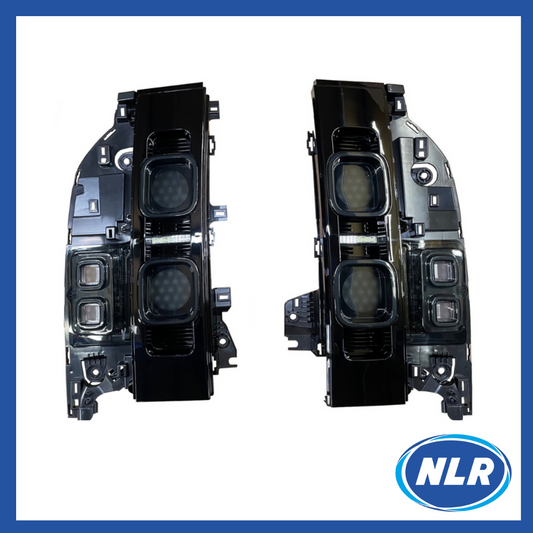 Aftermarket Rear Brake Light Cluster - Black Direct Replacement for Land Rover Defender (L663) –  122-BLA