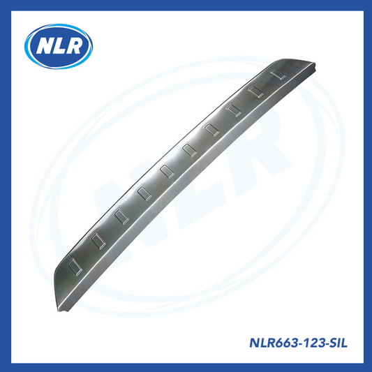 Aftermarket Rear Bumper Metal Scuff Plate Silver for Land Rover New Defender - 123-SIL