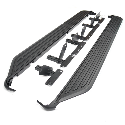 Discovery 3/4 2005 - 2015 Side Steps Running Boards Black & Silver - E46