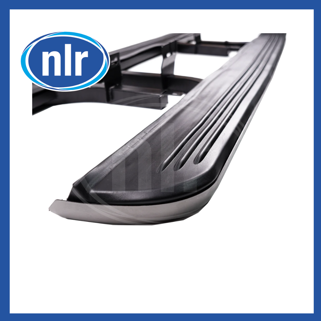 Aftermarket Side Steps + Mudflaps For Range Rover Vogue L322 Black/Silver