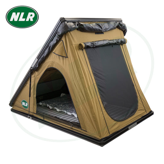 NLR Roof Tent Universal Black Shell Green For Pickup SUV 4X4 Car Waterproof & Ladder