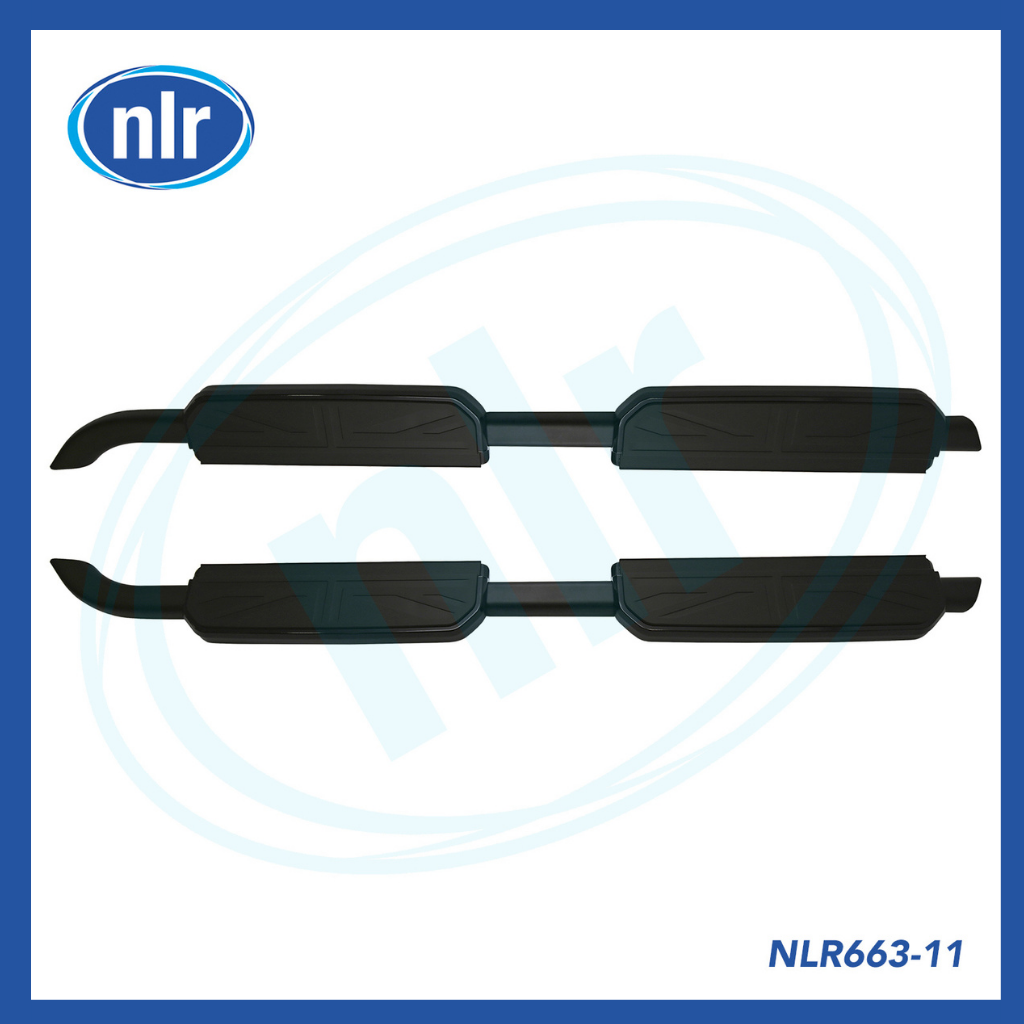 Side Step Running Boards - Union Jack Style, Black for Defender 110 2020+ -11