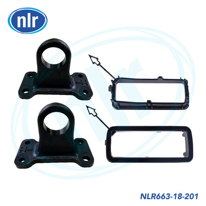 Aftermarket Tow Hooks and Surrounds Fits Land Rover Defender 2020+ (L663), Black - 18/201