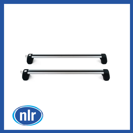 Aftermarket Roof Cross Bars Silver Black Full Length Fits Defender 110 L663 - 194