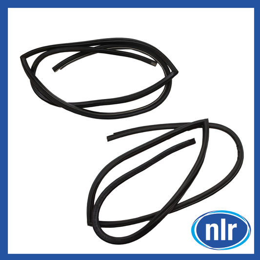 Front Door Rubber Seal Set for Land Rover Defender 90 110 130 - LR077687 & LR077686