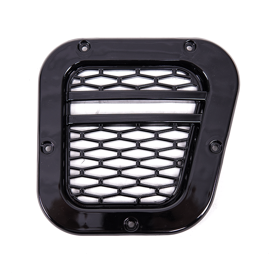 Defender Side Wing Vent Intake Upgrade SVX XS Style Gloss Black - E12