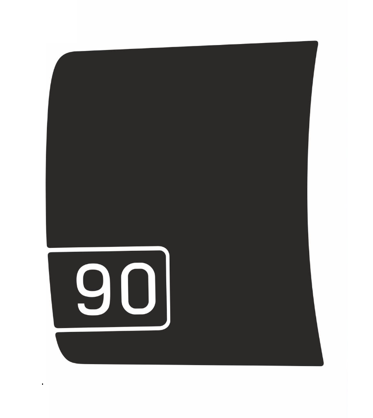 90 Bonnet Sticker For the 2020+ Land Rover Defender (L663)