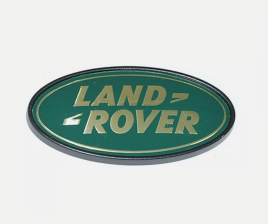 Land Rover Defender Green and Gold Genuine Tailgate Badge - DAH100680LR