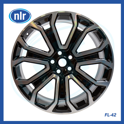 4x 22” Alloy Wheels Fits Land Rover Defender L663 Diamond Cut Gloss Black